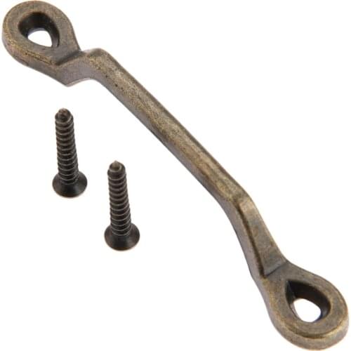 1pc Vintage Handle Antique Bronze Pull 101mm*14mm Retro Knob Cupboard Kitchen Cabinet Drawer Wood Jewelry Box Furniture hardware