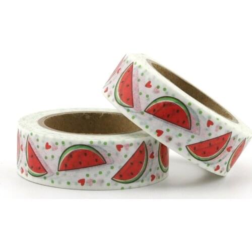 1pcs Cute kawaii Watermelon fruit Masking Washi Tape Decorative Adhesive Tape Diy Scrapbooking School Office Supply