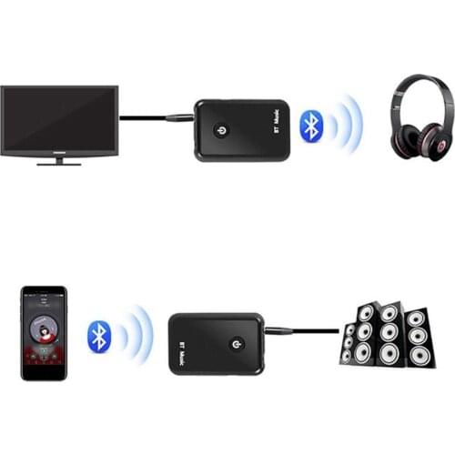 2in1 Wireless Bluetooth-compatible 4.2 Audio Transmitter Receiver AUX Music Adapter RCA R3U1