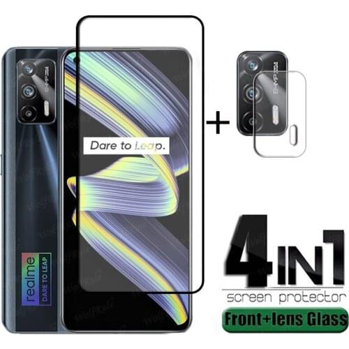 4-in-1 For OPPO Realme X7 MAX Glass For Realme X7 MAX Tempered Glass Full HD Film Screen Protector For Realme X7 MAX Lens Glass