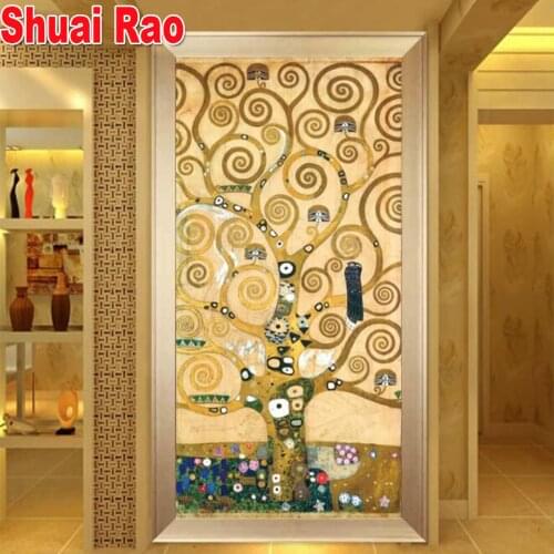 Tree of life four season 5D DIY diamond Painting cross stitch full square, round diamond Embroidery Needlework Mosaic Puzzle