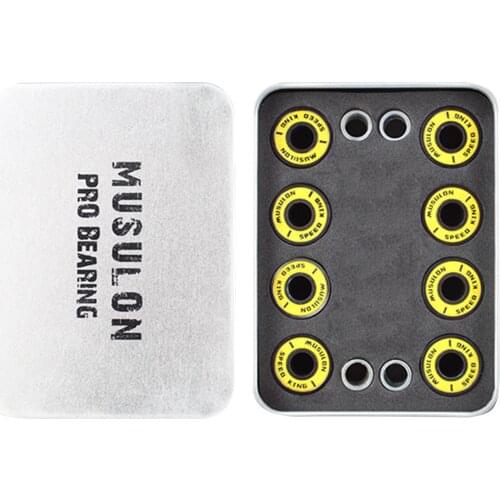 8-Pack Skateboard Bearings Set Precision Dual Shielded for Longboard Scooter