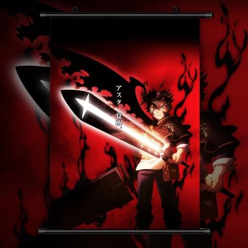 Asta Black Clover Anime manga wall Poster Scroll