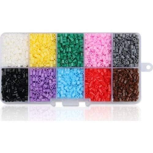 Artkal Fuse Beads 10 Color Storage Box Set Hama Mini Beads Diy Creative Educational Toys Fashion Jewelry CC10
