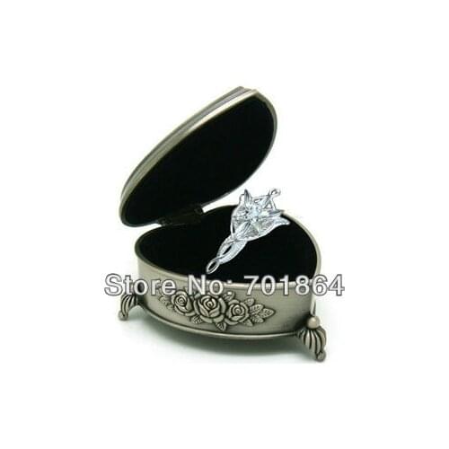 Free Shipping - The Arwen Evenstar Pendant Necklace Movie Jewelry Heart Gift Metal Case Packed