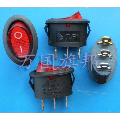 Free Delivery, ship type switch switch 6 a second boat two tripods with lamp oval red