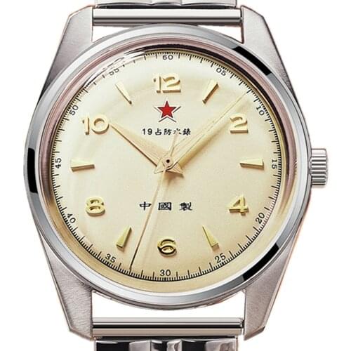 China First Retro Mechanical Pilot Mens Watch Red Star Vintage St011 Manual Winding Movement Men Watch Business Military Watch