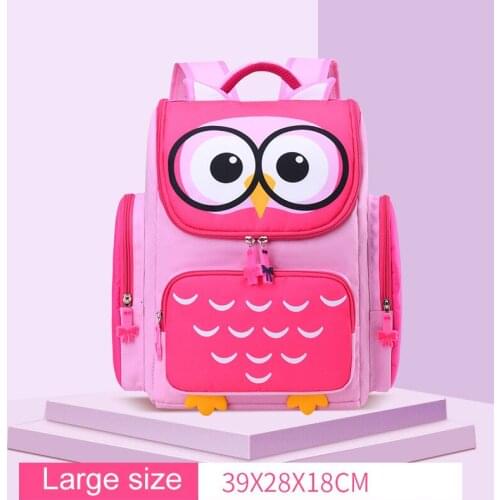 For Girls Boys Kids Cartoon Primary School Backpack Orthopedic Owl Schoolbags Backpack Children mochila infantil New School Bags