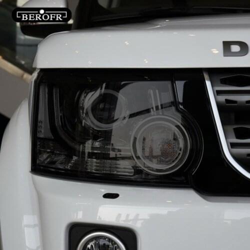 For Land Rover Discovery 4 LR4 2009-2016 Car Headlight Tint Smoked Black Protective Film Transparent TPU Sticker Accessories