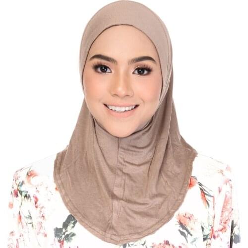 Stretch Turban Under Cap Muslim Ninja Underscarf Hijab Caps Islamic Solid Color Under Scarf Inner Caps