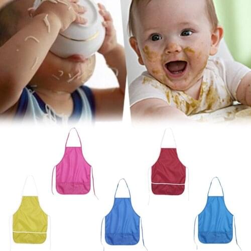 Waterproof Childrens Apron Smock For Painting Drawing Art Kitchen Sanitary Chefs Household Cleaning Tools Home Use Aprons
