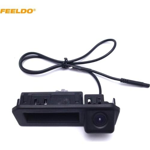 FEELDO Car Rear View Parking Trunk Handle Camera For Audi A5 2017 Specail Reverse Backup Camera #927