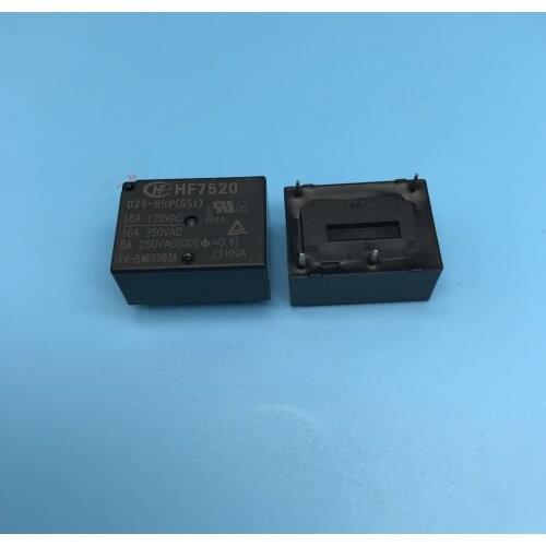 HF7520-024-HSP 24VDC 4pin 16A 250VAC relays new orginal
