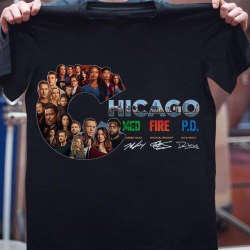 Chicago series signatures shirt Chicago Med Chicago Fire Chicago P.D Derek Haas Michael Brandt Dick Wolf