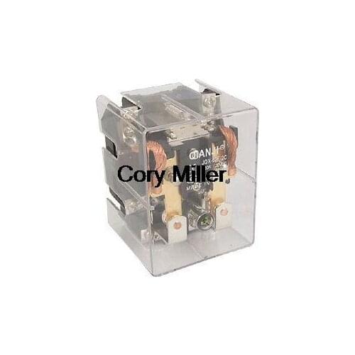 DC 24V Coil 80A 250V AC 28V DC Power Relay DPDT 2 NO 2 NC JQX-62F-2C