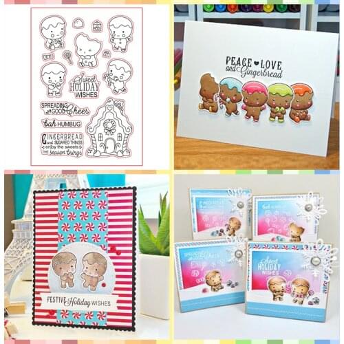 Sweet Holiday Wishes Clear Stamps for DIY Scrapbooking Card Making Kids Crafts Fun Decorative Transparent Stempels Silicone Seal