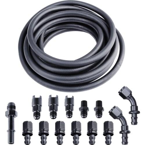 Fuel Injection Line Fitting Adapter Kit EFI FI 25Feet 3/8 Complete LS Conversion