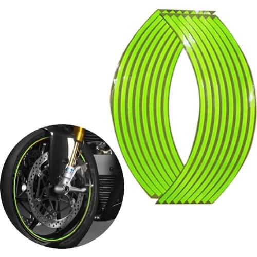 Motorcycle Sticker Wheel Tire Reflective Strips Rim Moto Tyre Tape Stickers Fit For Honda Yamaha Kawasaki Suzuki