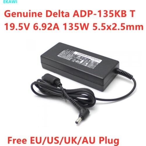 Genuine Delta ADP-135KB T 19.5V 6.92A 135W 5.5x2.5mm Power Supply AC Adapter For Chicony A16-135P1B A135A007P MSI Laptop Charger