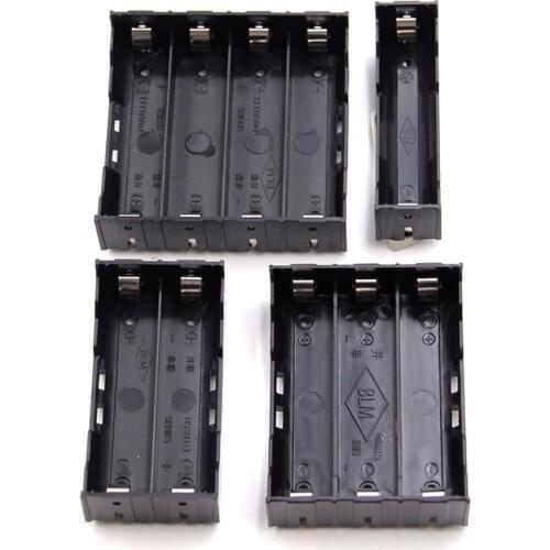 ABS 18650 Power Bank Cases 1X 2X 3X 4X 18650 Battery Holder Storage Box Case 1 2 3 4 Slot Batteries Container With Hard Pin