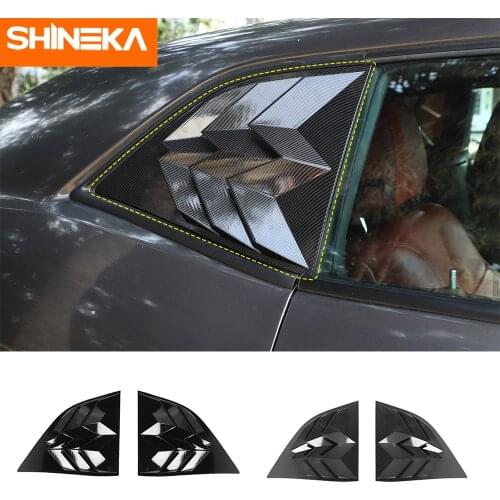 Exterior Stickers For Dodge Challenger Car Rear Window Blind shades Louver Vent Window Cover Stickers For Dodge Challenger 2010