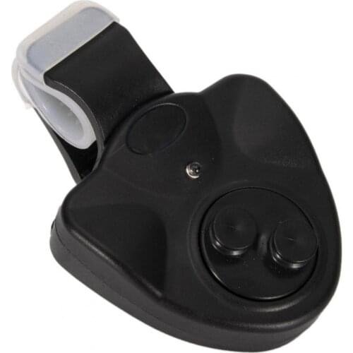 Fishing Bite Alarm Intelligent LED Light ABS Bite Sound Alarm Bell Clip on Fish Rod for Night Fishing