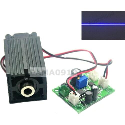 Blue 450nm 100mW Focusable Line Laser Module w/TTL +Driver +Long-time Working GD