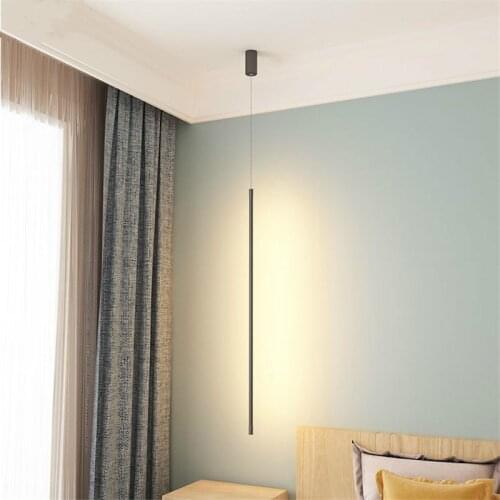 Modern Led Pendant Lights Bedroom Bedside Lamp Nordic Minimalist Living Dining Room Dimming Hanging Lamp Interior Lighting Decor