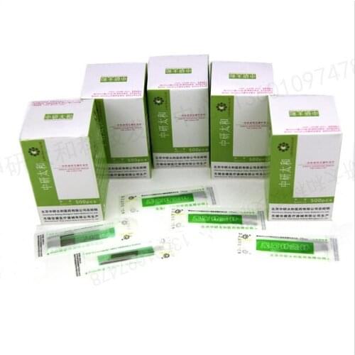 Sterile Acupuncture Needles Single Use 500pcs/box, Acupuncture needle brand zhongyantaihe 10box