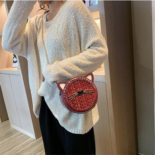 Womens Bag Shoulder Chain Female Evening Crossbody Bags Small Cute Black Mini Fashion Bucket Purses Shopper Shoulder Bag New