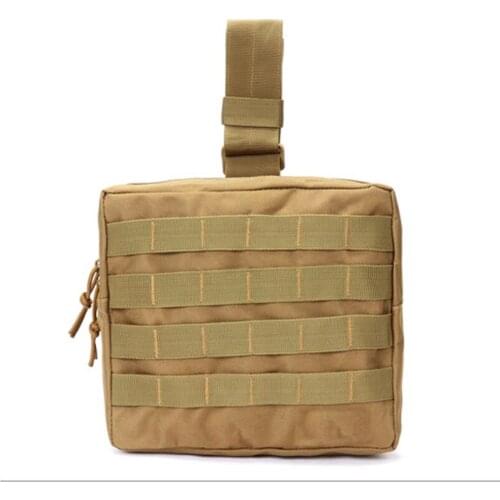 Army Military Molle Tactical DUMP Drop Leg Panel Utility Pouch Paintball Airsoft Storage Magazine Camo Waist Bag