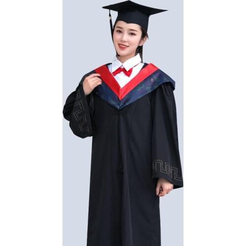 High Quality Graduates Party Costumes Adult School Uniform College Students Graduation Robe Gowns Loose Cosplay Evening Clothes