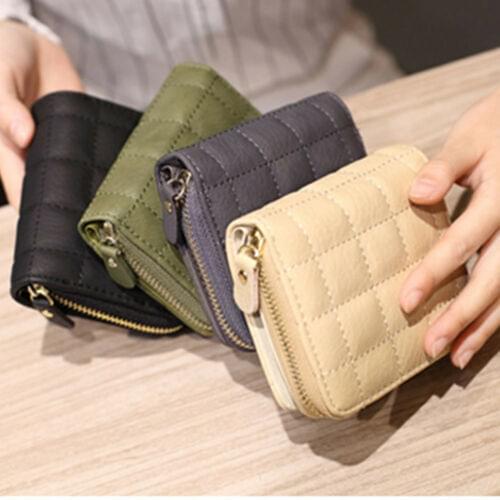 Womens Short Small Wallet Lady Leather Folding Coin Card Holder Money Purse
