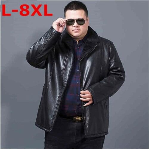 10XL 9XL 8XL Winter Men Geniune Leather Jacket Male Lapel Cashmere Coat Men Sheepskin Warm Jacket Male Brand Top Quality Coat