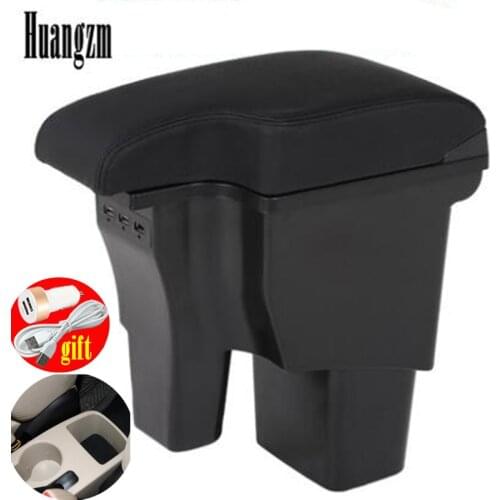 Car Armrest For Hyundai Accent RB Solaris 2011-2016 Centre Console Storage Box Arm Rest Rotatable 2012 2013 2014 2015