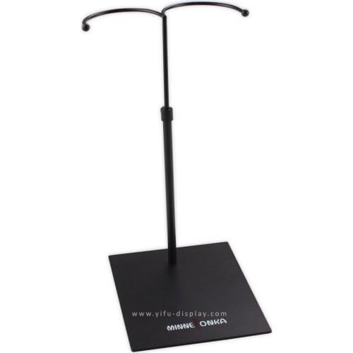 Free Shipping Double Metal Black Boot Holder Stand Shoe Riser Shoe Display Stand Rack