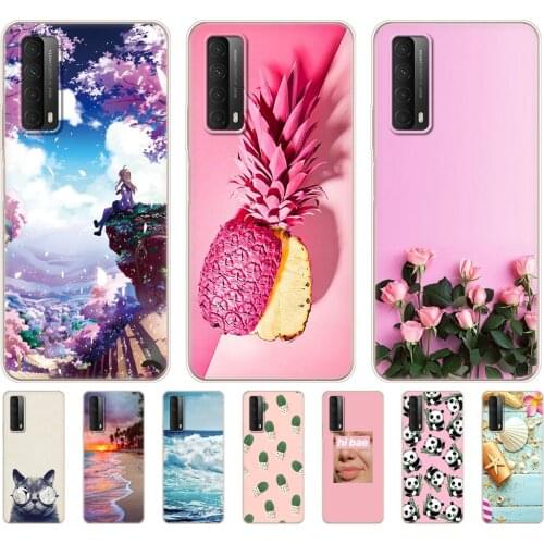 For Huawei P smart 2021 Case 6.67" Soft Tpu Silicon Back Phone Cover For PSmart 2021 Etui Bumper Protective Fundas Shell Coque