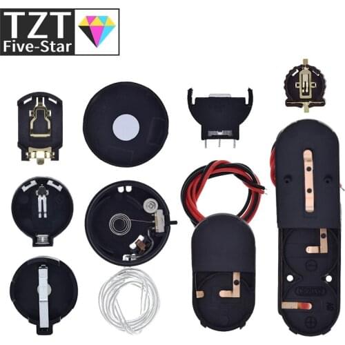 TZT CR2032 CR2025 CR1220 Button Coin Cell Battery Socket Holder Case Cover With ON-OFF Switch 3V 6V Battery Storage Box