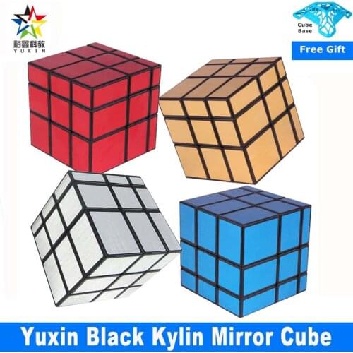 Yuxin Black Kylin Mirror 3x3 Magic Cube Professional Speed Cube Education Toys For Children 3x3x3 cubo magico Mirror