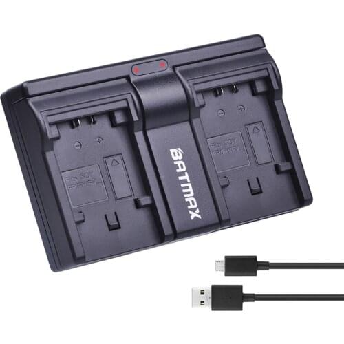 Batmax USB Dual Battery Charger for sony NP-FH70 FH100 FV50 FV70 FV100 FP50 FP90 FP70 HDR-CX12E,HDR-CX7E,HDR-SR10E,HDR-SR12E
