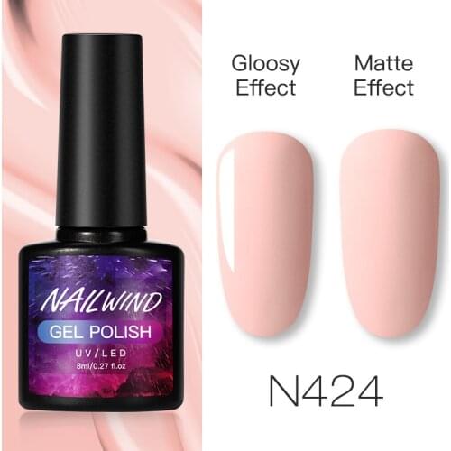 NAILWIND Nail Polish Matte 8ml Manicure Set UV LED Painting Gel Nail Art Design Base Top Primer Coat Nail Gel Varnish