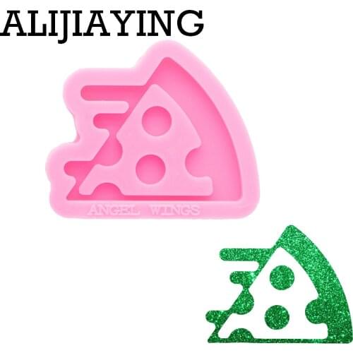 DY0878 Gloss Pizza shape Diy Jewelry Craft Tool, Polymer Clay Mold Pump Shaker Silicone Mold, Epoxy Resin Shaker
