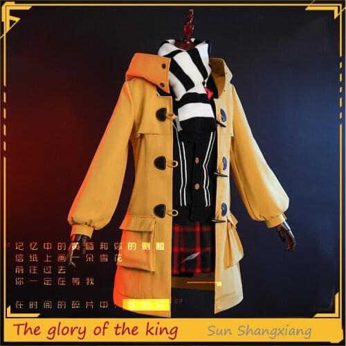 Hot Game The Glory of The King Sun Shangxiang Fashion Costume Halloween Party Role Play Clothing Custom