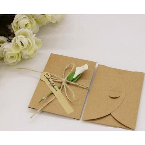 Envelopes with blank Invitation card bag paper gift package for Birthday Wedding Party favor Decor supplies DIY baby shower