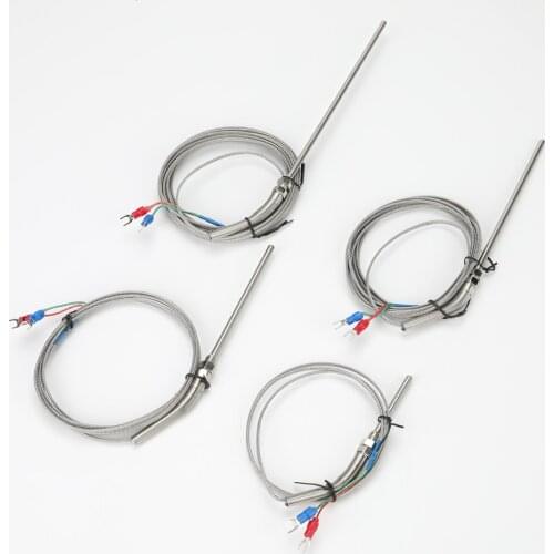 Best 0-800℃ 1M 2M thread M8 K Type thermocouple Probe temperature Sensor 50mm/100mm/150mm/200mm 304 Stainless Steel Thermocouple