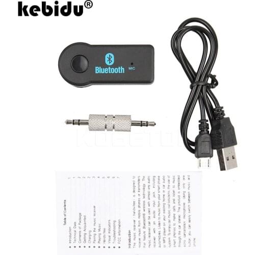 Mini MP3 Music Bluetooth Receiver 3.5MM Jack AUX Audio Car Kit Wireless Handsfree Speaker Headphone Adapter A2DP USB for iphone