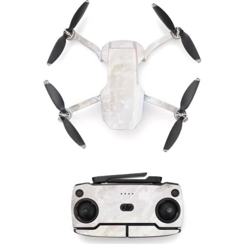 Marble Texture White Style Skin Sticker for DJI Mavic Mini Drone And Remote Controller Decal Vinyl Skins Cover M0024