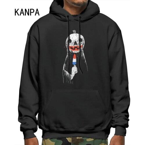 Halloween pumpkin mens hoodie New Fashion Hip-hop Mens Hoodies Personality Pattern Print Hoody Men Workout Top Sweatshirts