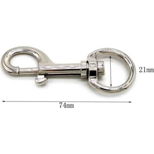 New High Quality Bag Hardware Accessories Diy Ribbon Dog Buckle Metal Womens Bag Rotary Hook Buckle Keychain Pet Buckle