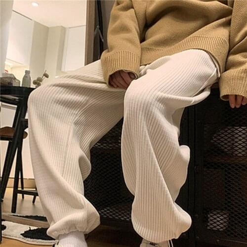 New Corduroy MenS Harem Pants Fashion Men Sweatpants Woman Casual Trousers Streetwear Japanese Couple Casual Pants